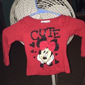 Minnie Mouse red long sleeve
